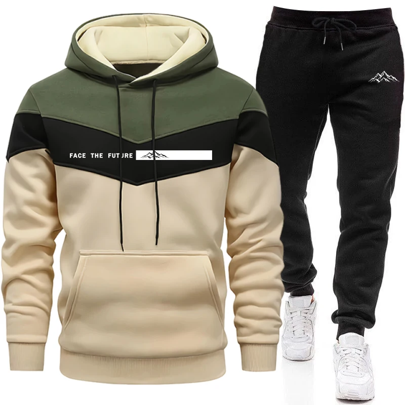 Men'S Fashion Trousers - Tracksuit Men's Fashion Casual Hooded Sweatshirt