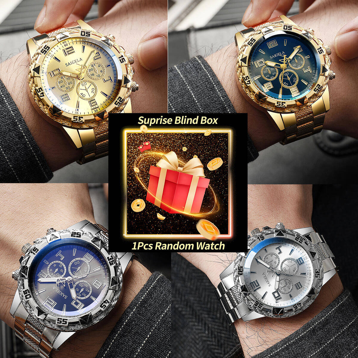 Mens Fashion Blog - 1PC Surprise Mystery Watch Blind Box-Men