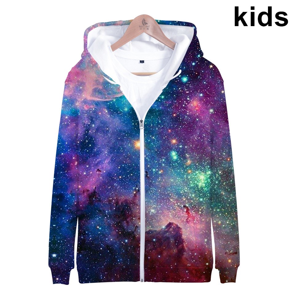 Coat Star Space Galaxy Hooded  - Mens Fashion Zip Up Hoodies review and price