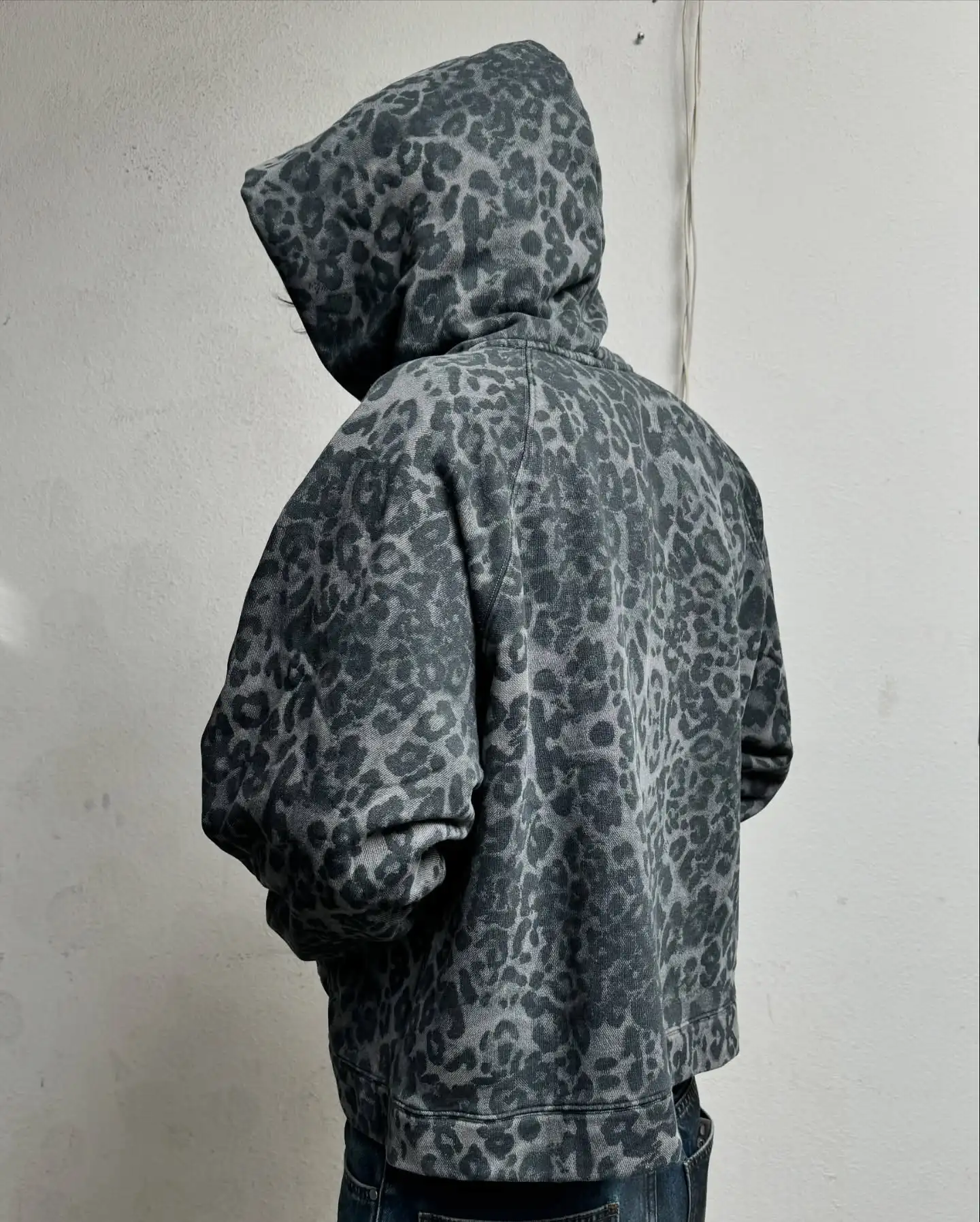 Retro Y2K Leopard Print Zipper - Mens Fashion Zip Up Hoodies review and price