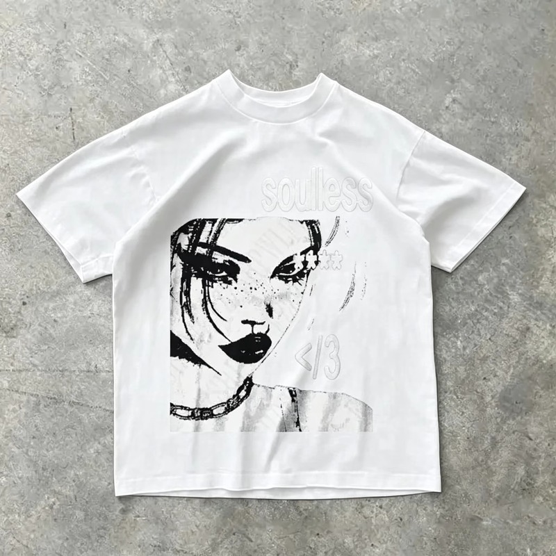Punk Aesthetics Graphic Print  - Mens Fashion In The 2000S review and price