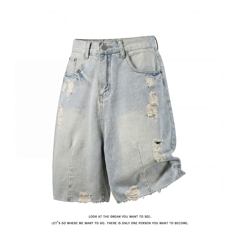 Summer Men's Casual Jeans Shor - Men'S Fashion Jeans review and price