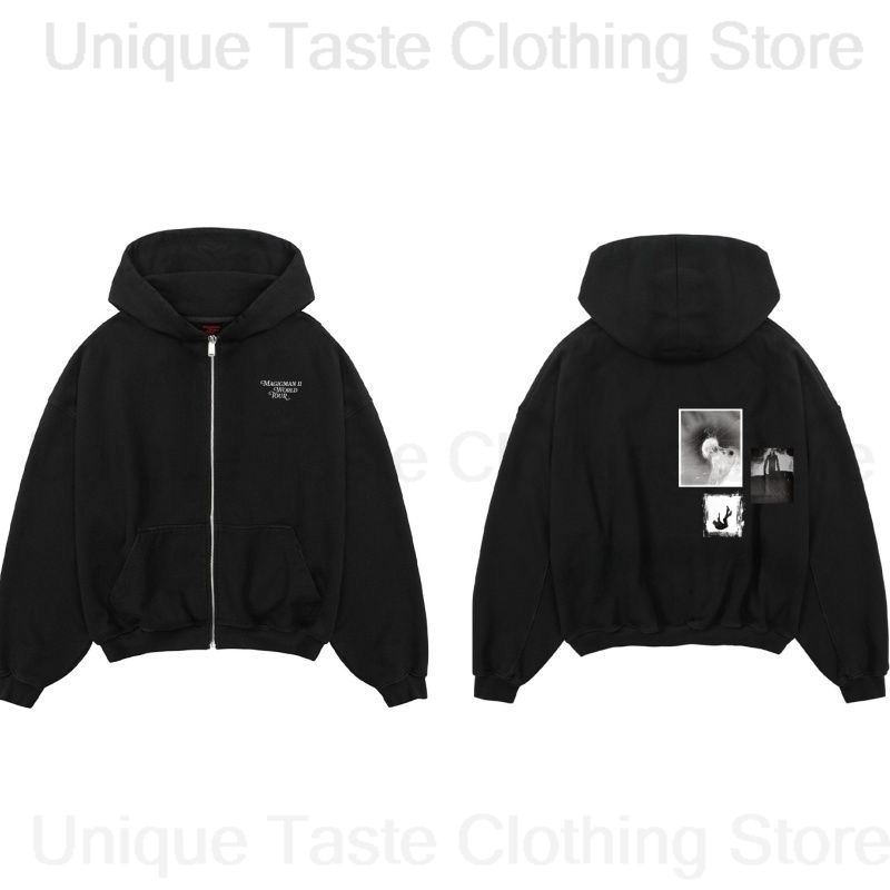 Jackson Wang MAGICMAN 2 Same Z - Mens Fashion Zip Up Hoodies review and price
