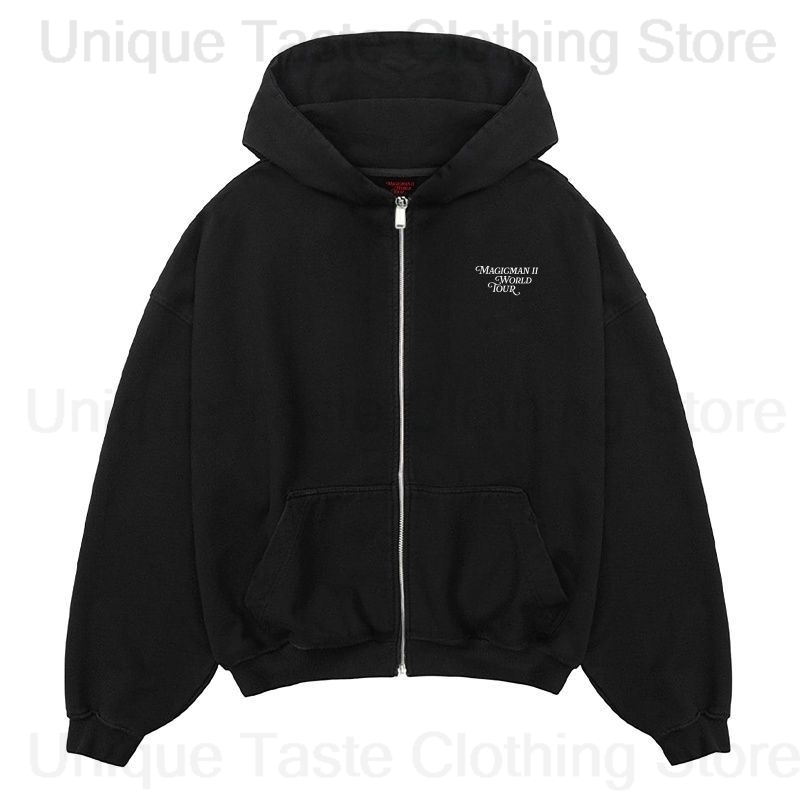 Jackson Wang MAGICMAN 2 Same Z - Mens Fashion Zip Up Hoodies review and price