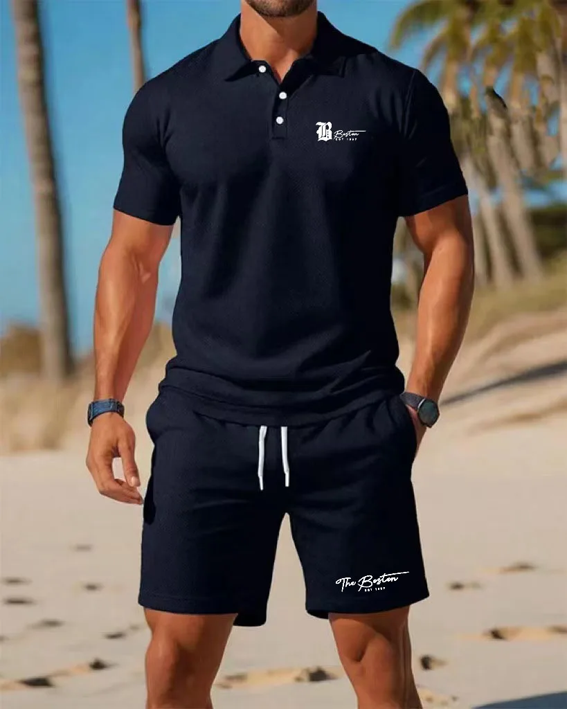 Summer New Men's Polo Shirt Se - Mens Fashion Clothes review and price