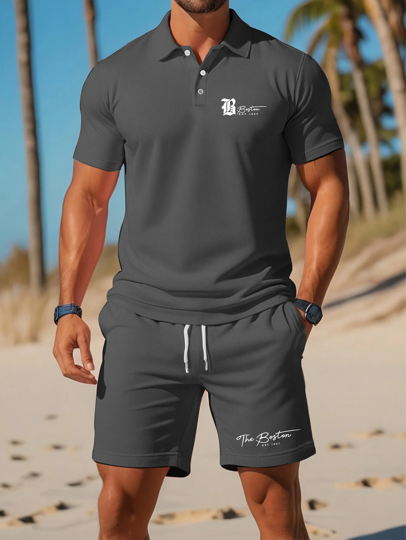 Summer New Men's Polo Shirt Se - Mens Fashion Clothes review and price