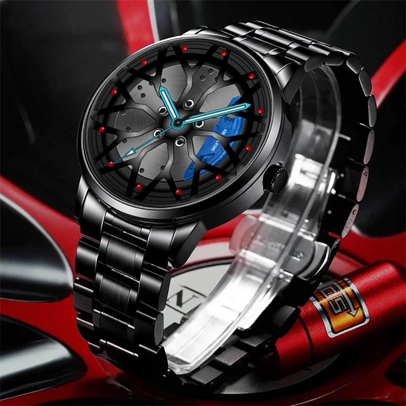 Fashion Mens Car Wheel Watches - Men'S Fashion Hub review and price