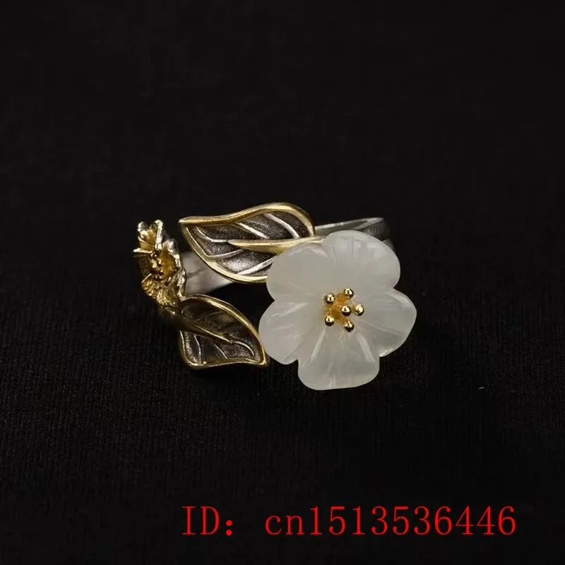 925 Silver White Hetian Jade F - Men'S Fashion Rings review and price