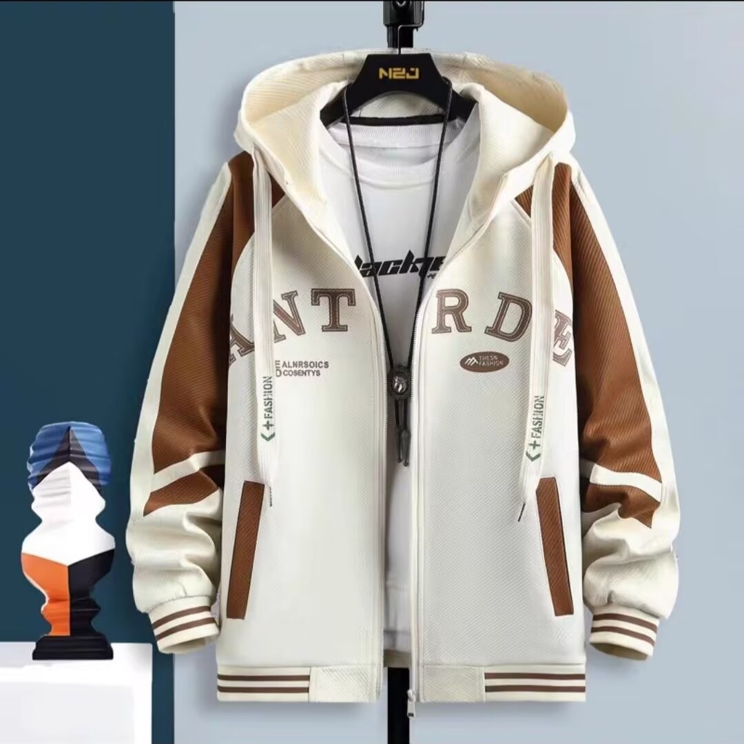 New Men's Hooded Jacket M-6XL  - Mens Fashion Baseball Jersey review and price