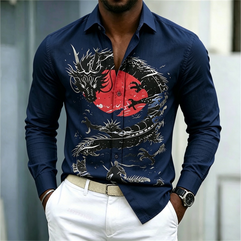 2026 New Men's Shirt White Bla - Mens Fashion Clothes review and price