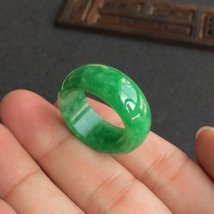 Natural Green Jade Ring Jadeit - Men'S Fashion Rings review and price