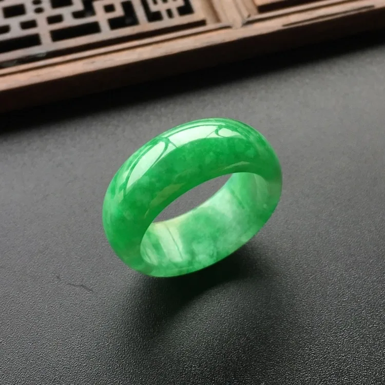 Natural Green Jade Ring Jadeit - Men'S Fashion Rings review and price