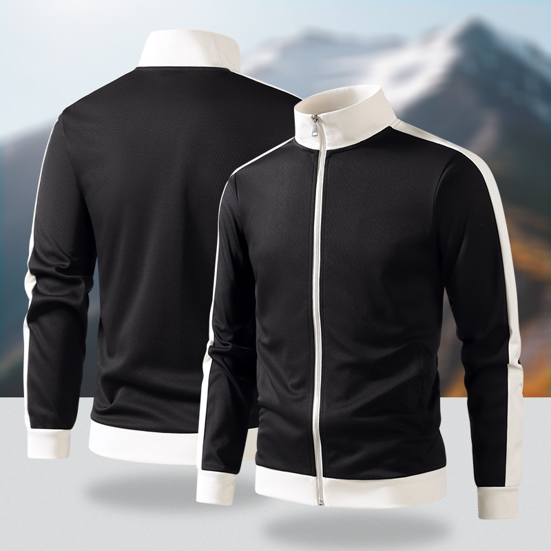 Autumn Men Color Block Stand C - Mens Fashion Baseball Jersey review and price