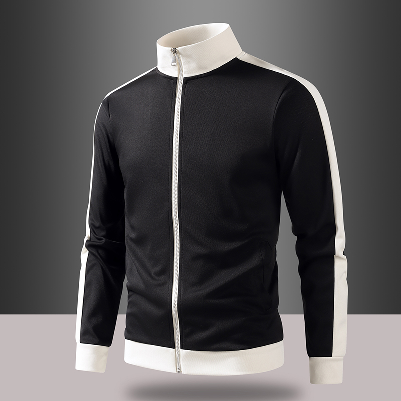 Autumn Men Color Block Stand C - Mens Fashion Baseball Jersey review and price