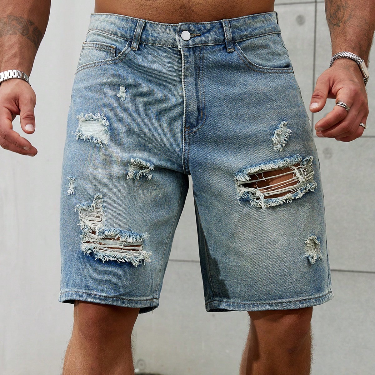 New Fashion Mens Ripped Short  - Men'S Fashion Jeans review and price