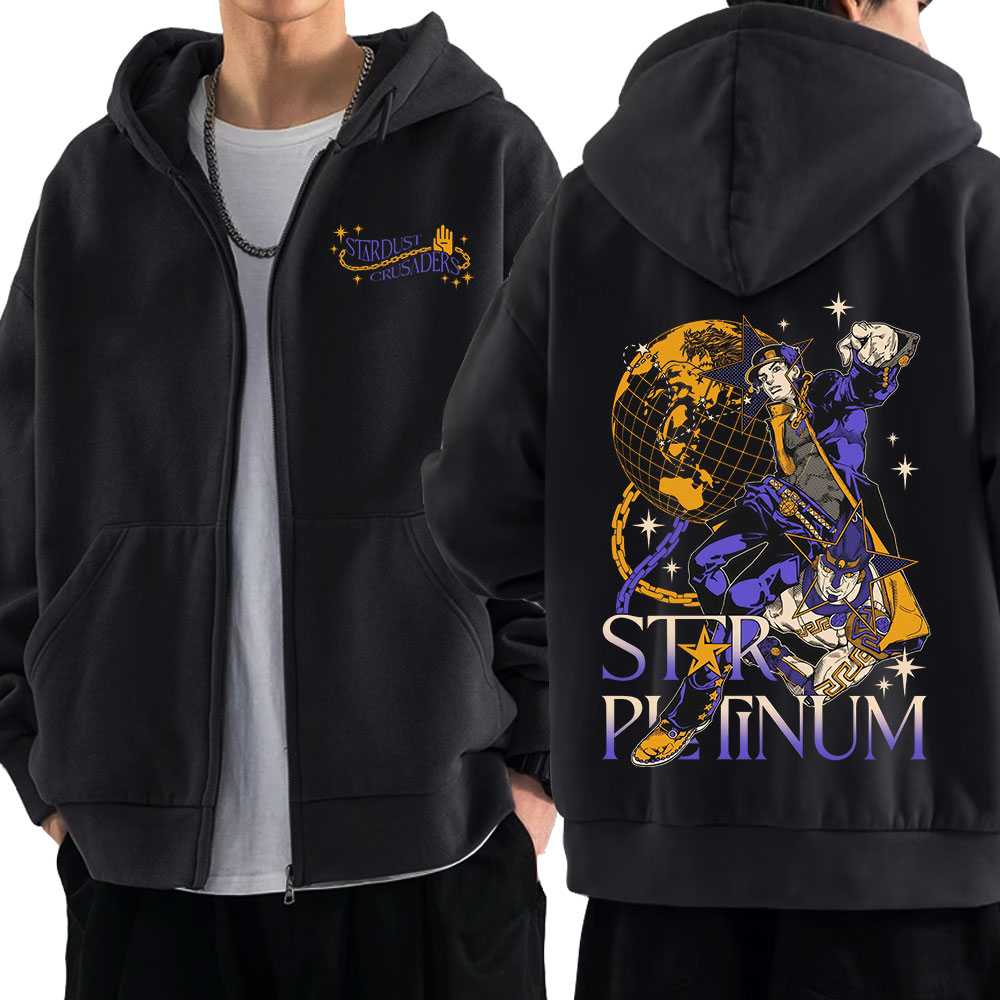 Anime Jojo Bizarre Adventure Z - Mens Fashion Zip Up Hoodies review and price