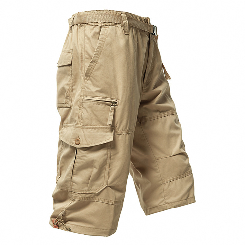 Men's Cotton 3/4 Pants Loose P - Men'S Fashion Trousers review and price