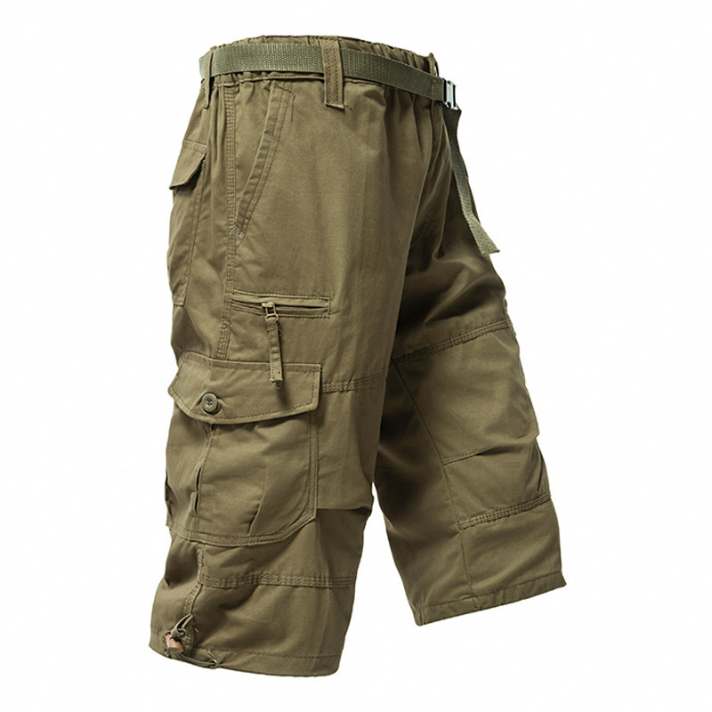 Men's Cotton 3/4 Pants Loose P - Men'S Fashion Trousers review and price