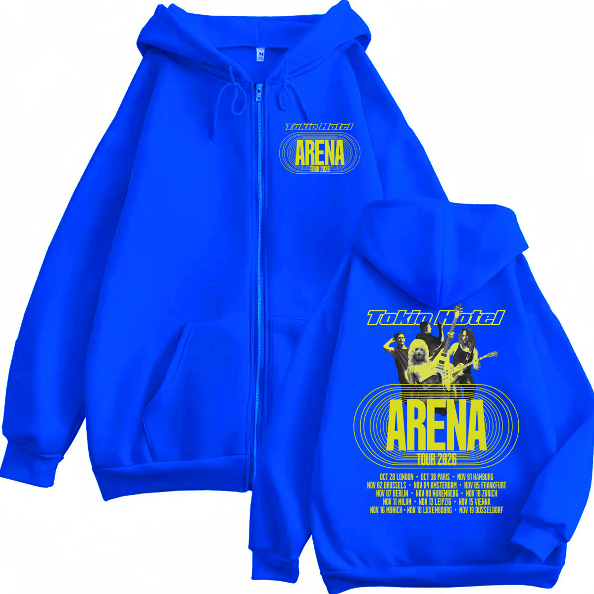 Tokio Hotel Arena Tour 2026 Zi - Mens Fashion Zip Up Hoodies review and price