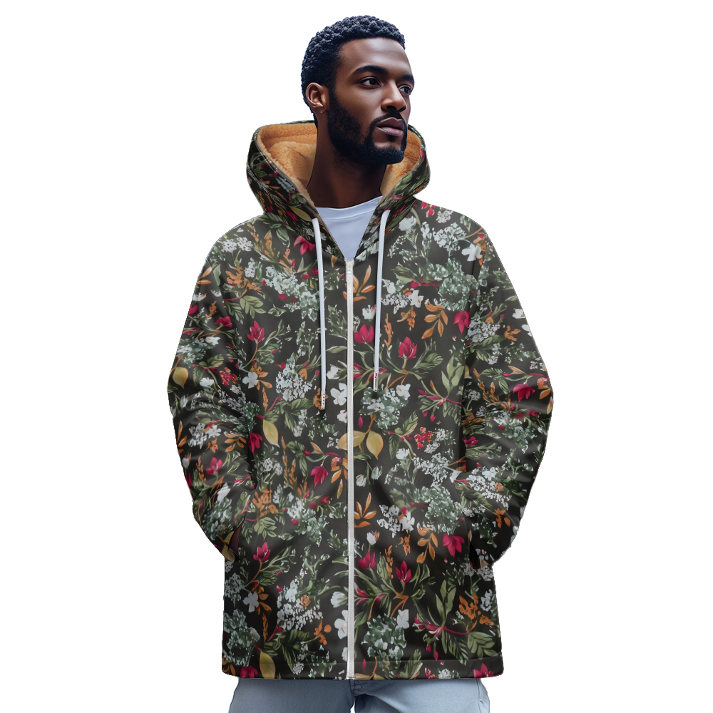 Luxury Flower 3D Printed Patte - Mens Fashion Zip Up Hoodies review and price