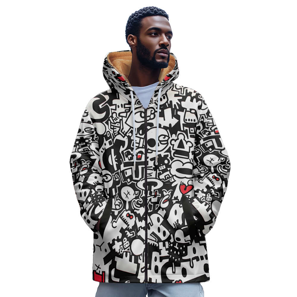 Luxury Flower 3D Printed Patte - Mens Fashion Zip Up Hoodies review and price