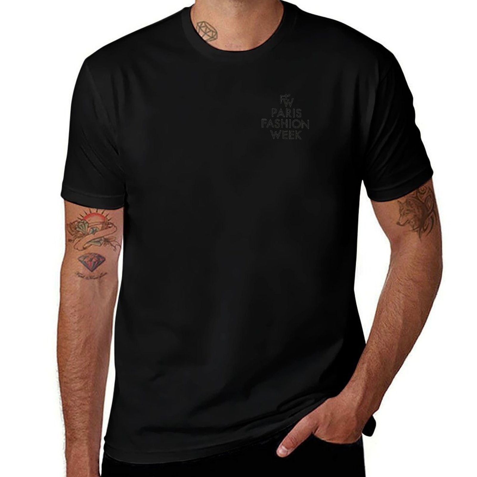 Paris Fashion Week T-Shirt Bas - Men'S Paris Fashion Week review and price