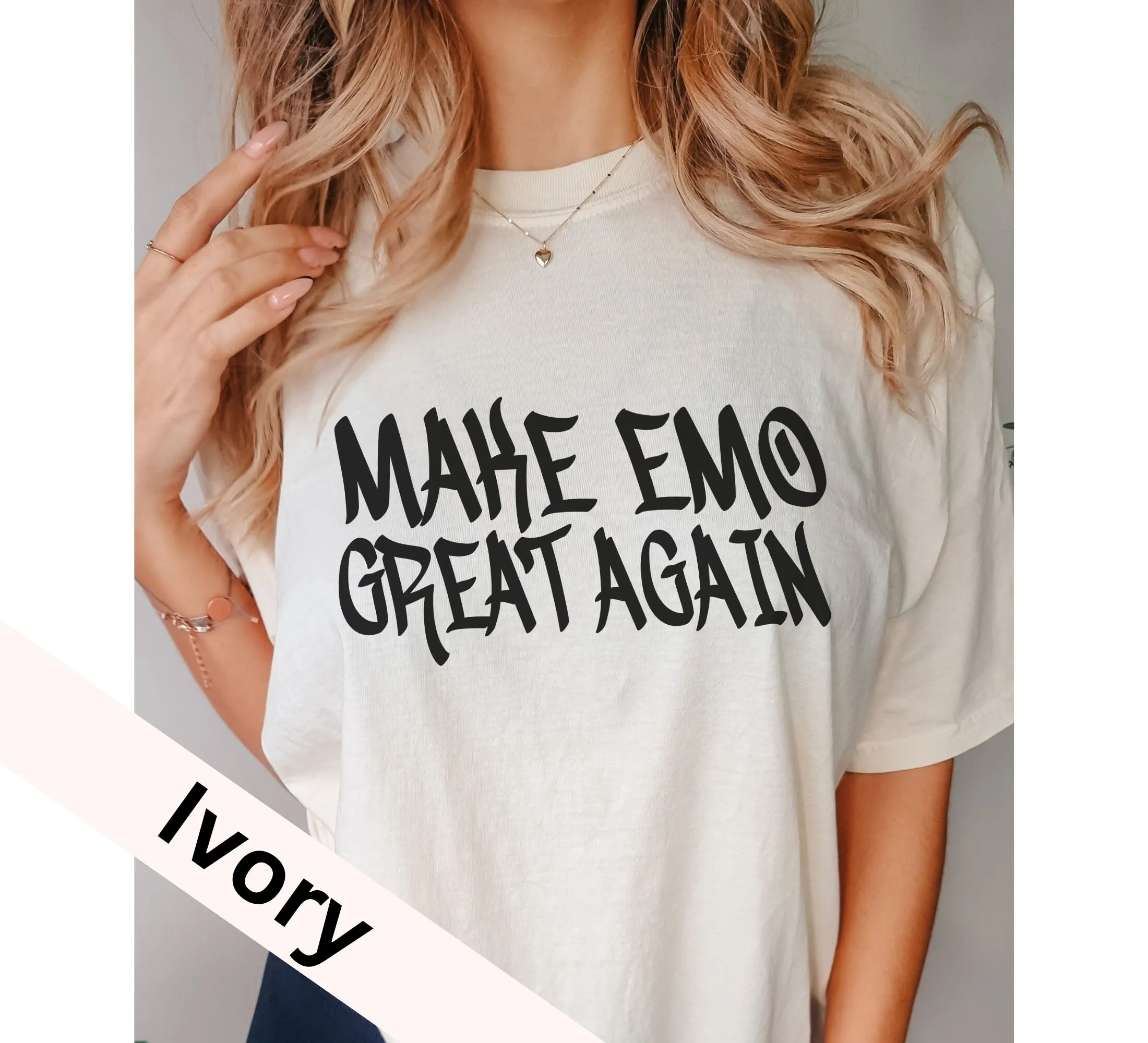 Make Emo Great Again T Shirt E - Mens Fashion In The 2000S review and price