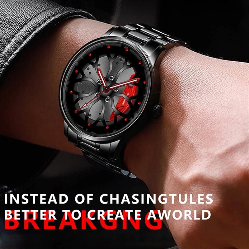 Fashion Mens Car Wheel Watches - Men'S Fashion Hub review and price