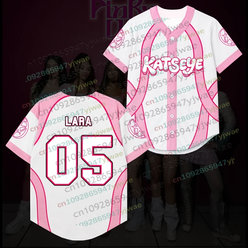 Candy Pink Katseye Wildworld T - Mens Fashion Baseball Jersey review and price