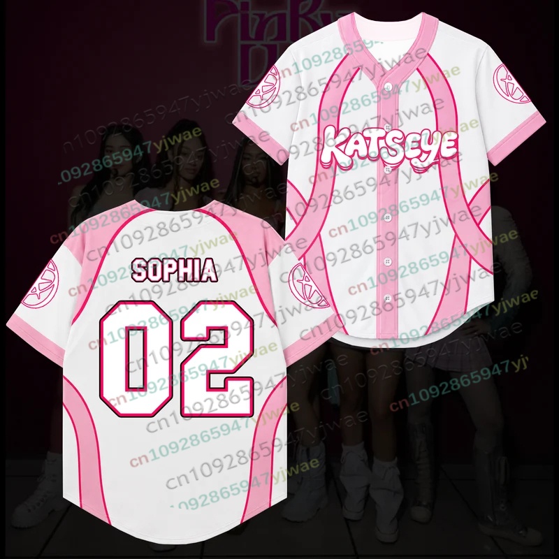 Candy Pink Katseye Wildworld T - Mens Fashion Baseball Jersey review and price