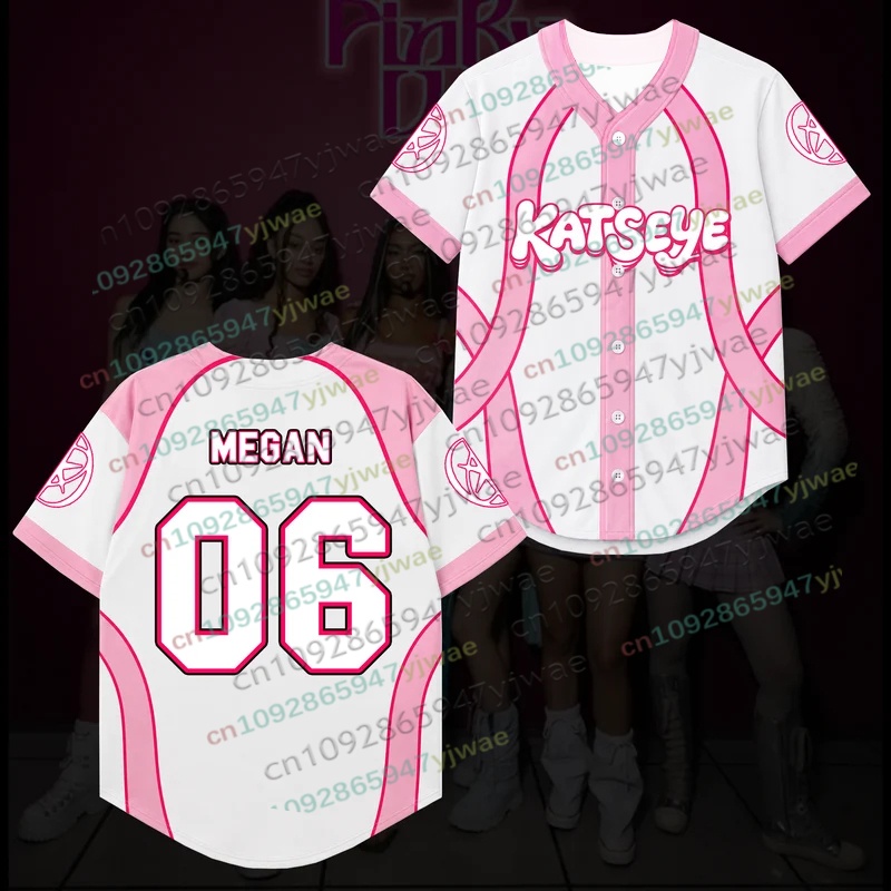 Candy Pink Katseye Wildworld T - Mens Fashion Baseball Jersey review and price
