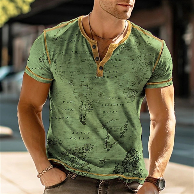 Men's Henry Shirts Funny 3D Pr - Mens Fashion Clothes review and price