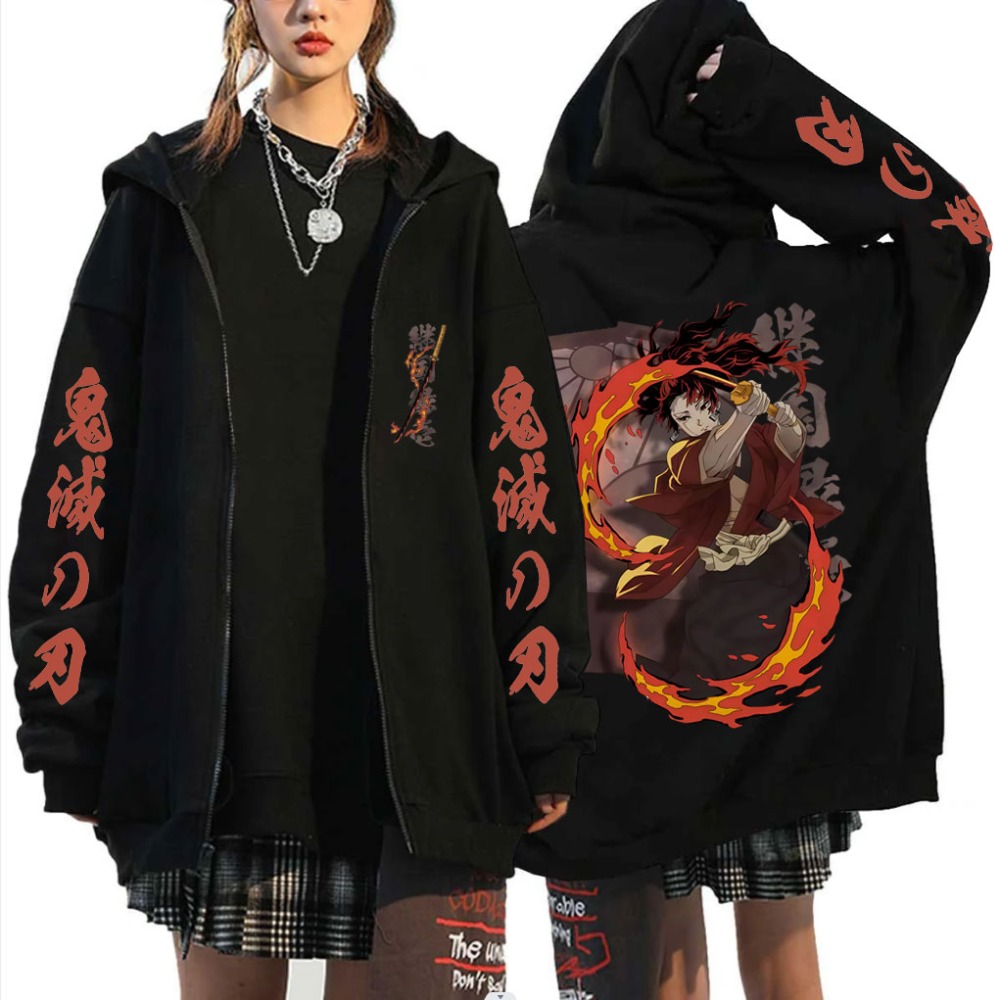 New Demon Slayer Tsugikuni Yor - Mens Fashion Zip Up Hoodies review and price
