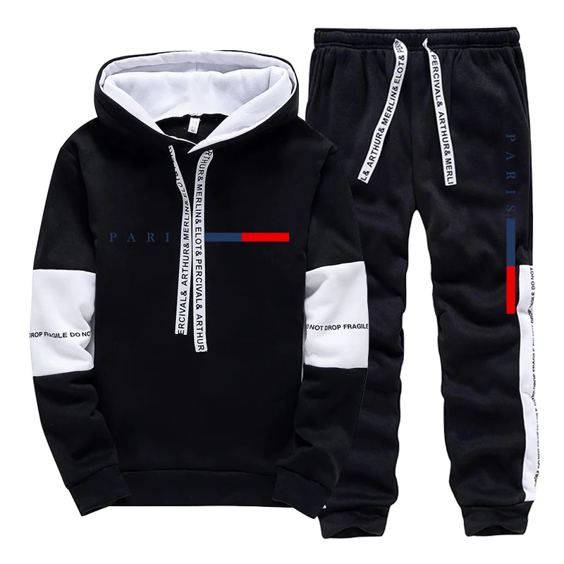 Men's Set/Hoodie/Pants Paris F - Men'S Fashion Trousers review and price