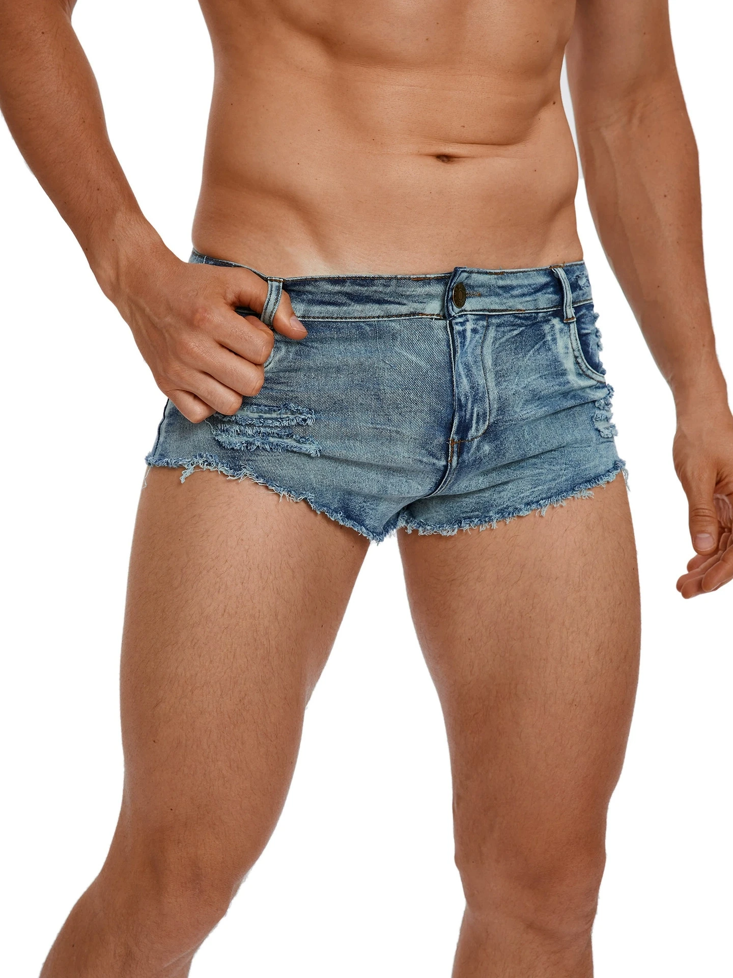 Men's Low Waist Jeans Shorts F - Men'S Fashion Jeans review and price