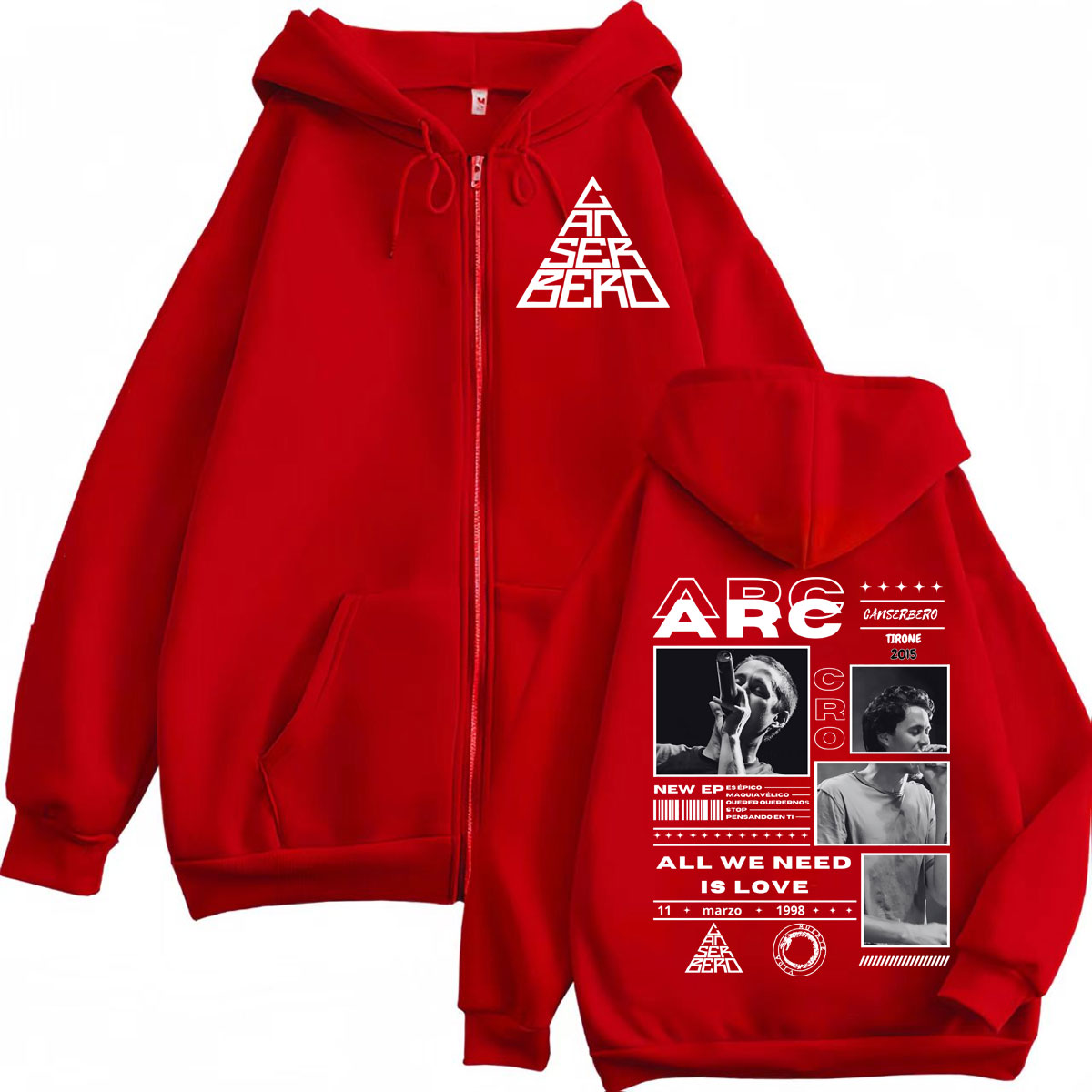 Canserbero All We Need Is Love - Mens Fashion Zip Up Hoodies review and price