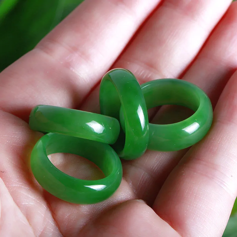 Natural Green Hetian Jade Ring - Men'S Fashion Rings review and price